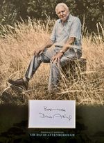 Sir David Attenborough Hand Signed Large Display 