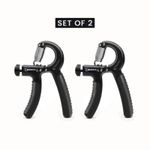 EKODE SET OF 2 Hand Grip Strengthener Adjustable 5-60 kg - Hand Exerciser Grip