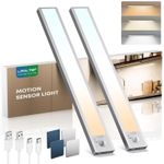 LROLTEF Under Cabinet Dimmable Wardrobe Motion Sensor Lights 3 Color 21cm