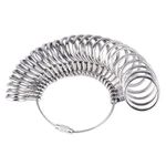 RING SIZER FINGER MEASURE GAUGE BRITISH UK A-Z SIZES FOR MEN & WOMEN REUSABLE