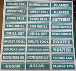 Makita style tool box stickers X 27 off
