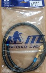 ITE Refrigerant Service Blue Hose 1/4" SAE Heavy/D  90cm 36" + Valve HDS-36-B/V 