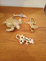DECROTIVE  Pieces  Of Lizards Dolphin Turtle  ceramics  Mint Condition