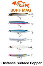 Drift Surf Mag | Distance Floating Surface Popper | 30g | Bass Sea Fishing Lures