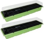 2 x 20 Cell Propagator Tray Lid Garden Plant Plug Seed Seedling Cuttings Growing