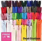 Nylon Zip Closed End Zips Zipper High Quality 4 Inch to 18 inch 22 Colours!