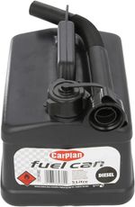 Carplan Tetracan Diesel 5l Petrol Can 5 Litre Black Cap Oil Spirit Fuel UK