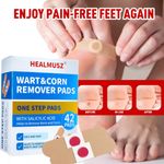 42-420PC Corn Removal Plasters Protective Foot Plaster Pads Patches Wart Plantar