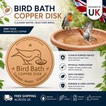 Bird Bath Copper Disk for Water Physical Safe Clean Copper Purification Cleaner