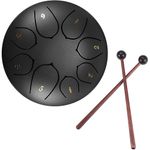 Steel Tongue Drum 6 Inch 8 Notes Mini Handpan Drum for Beginner Adult Musical