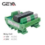 GEYA 4 Channel PLC Relay Module 12V 24V 230V Relay Module1 SPDT DIN Rail