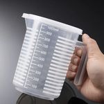 100ml 250ml 500ml 1000ml Clear Plastic Measuring Cup Jug Pour Spout Kitchen Tool