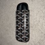 Goyard Leather Cigar Wallet/Case Alcohol & Smoking Design Black/Brown