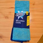 Power Action - Jumbo Microfibre Cloths - Pack of 4 - Multi-coloured - Wet & Dry