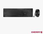 CHERRY DW 9500 Slim Wireless Keyboard & Mouse Bundle, Quiet Keys, Black