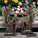 Woodland Beauty Tree Fairy Figurines Garden Ornaments Nemesis Now Gift Set Of 2
