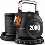 7 in 1 Adjustable Kettlebell 20KG 7 Weight Levels Home Gym Strength Training 