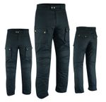 Warrior Classic Motorcycle Waxed Cotton 12OZ Waterproof CE Armour Bikers Trouser