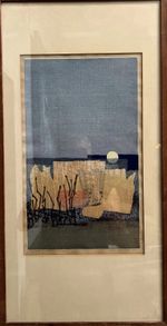 Hodaka Yoshida (1926 - 1995) Japan "Woods" Woodblock Print Hand Signed & Number