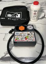 CONTINENTAL FORD TYRE PUNCTURE REPAIR KIT PUMP COMPRESSOR INFLATOR SEALANT BAG
