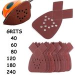 MOUSE SANDER SHEETS SANDING PADS 40 60 80 120 180 240 GRIT Fit Black & Decker