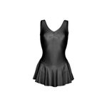 Girls Shiny Nylon Sleeveless- Leotard with skirt - Kids Dance Ballet Gymnastics