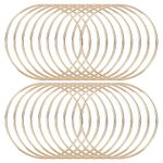 20Pcs 4" Dream Catcher Rings Metal Craft Floral Hoop Gold Macrame Hoops Ring