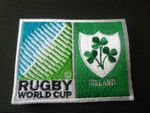   VINTAGE  New Rugby World Cup  Badge - Sew on Patch - Ireland 10cm x 7.5cm 