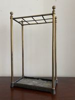Early 20thC Brass and Iron 8 Division Stick or Umbrella Stand, C1900-1920