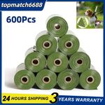 600 Poo Bags Dog Cat Strong Large Dog Poo Bag refill Environmental Friendly UK