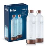 Sparkling Water Maker Spare Bottle, 2 pack, 1L Capacity, by Laica