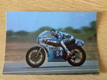 RARE French Issue 250cc GP Motorcycle Racing Postcard of Patrick Pons Yamaha