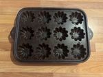 Vintage 1940s Turk Head Muffin Pan Cast Iron
