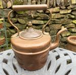 All Brass Victorian Kettle With Copper Rivets on Handle Marked 3 Country House
