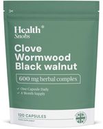 Wormwood Black Walnut and Clove Capsules  600mg | 120 Caps | 4 Month Supply
