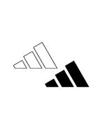 4 x Adidas Transfers 4cm X 2.3cm Sports Logos Iron On Black Or White