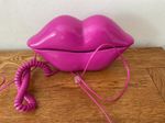  Pink Lips Shape Landline telephone. (Tested)