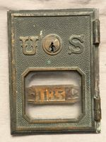 Antique Brass U.S. Post Office Box Door! NO Key!