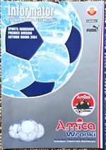 Amica Wronki - UEFA Cup, Group F, Game 1 - 21 Oct 2004 - Grey issue + INSERT