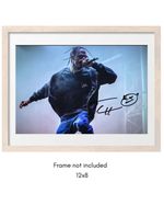 Travis Scott Hand Signed Photo 12x8 + Verified COA Music ASTROWORLD PSA QO Card