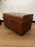 Antique Metal Steamer Trunk BRIND GILLINGHAM & CO Abingdon 1920s