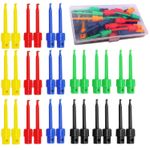 30Pcs Mini Test Hook Probe Spring Clip,Multimeter Wire Lead Test Hook Clip Elect