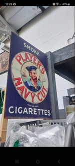 Players Tobacco Wall Sign Double Sided 