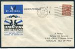 1934 GB Railway Air Service Flight cover Airmail London - Douglas I.O.M.