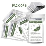 6-Pack EMERGENCY Blanket Foil Space Survival Thermal Sports Shock Sensory Mylar