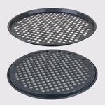 2X Pizza Tray Large Non-Stick Baking Pan 13'' Carbon Steel Fridge Dishwasher