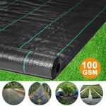 10M 25M 50M LONG HEAVY DUTY WEED CONTROL FABRIC LANDSCAPE MEMBRANE GROUND COVER