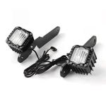 2 Pieces Motorcycle Auxiliary Light Slimline for Custom Builds, Riders
