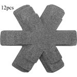 12x Anti Scratch Felt Pad Protector Home Non-Stick Cookware Pot Pan Utensil Grey