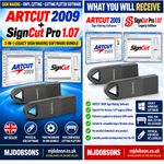 SignCut Pro 1.07 + Artcut 2009 Vinyl Cutter Plotter Software USB Bundle